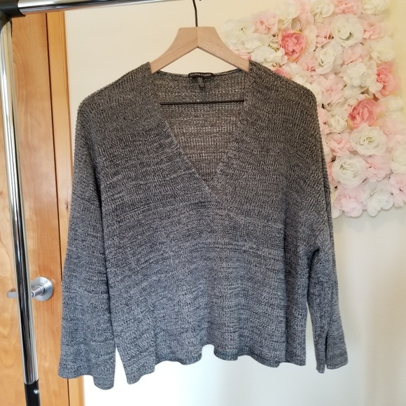 Eileen Fisher Tencel Marled Knit Sweater - Picture 2 of 6